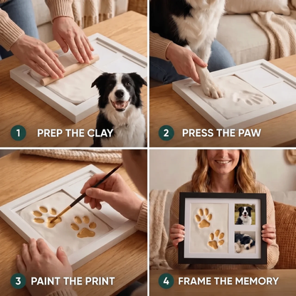 DIY Paw Print Keepsake Frame Kit
