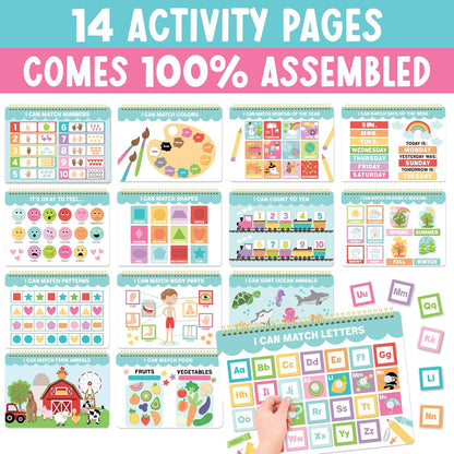 My First Busy Book Screen Free Activities for Toddlers 3-5 Activity Books | Toddler Busy Book, Preschool Learning Activities, Quiet Time Travel Airplane Car Ride Road Trip Essentials Kids 4-8