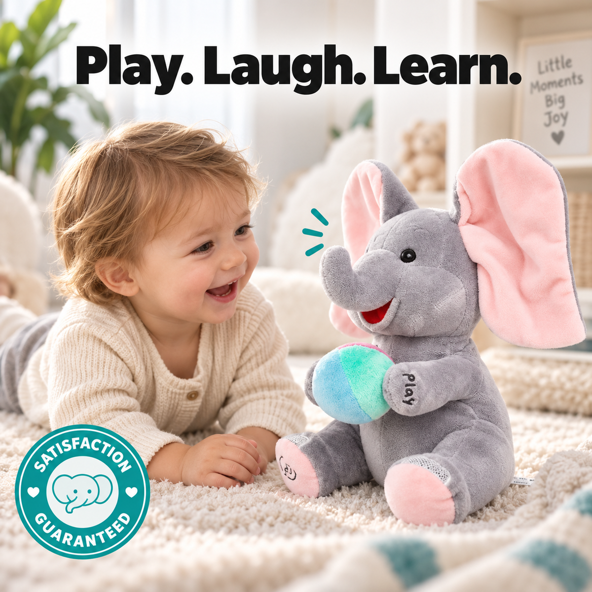 Peek-A-Boo Elephant Baby Toy