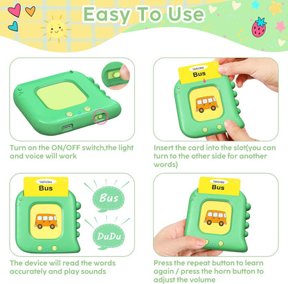 Talking Flash Cards,Kids Toddler Flash Cards with 240 Sight Words | Montessori Toys Autism Sensory Toys,Speech Therapy,Learning Educational Gifts for Age 4 5 6 Years Old Boys and Girls