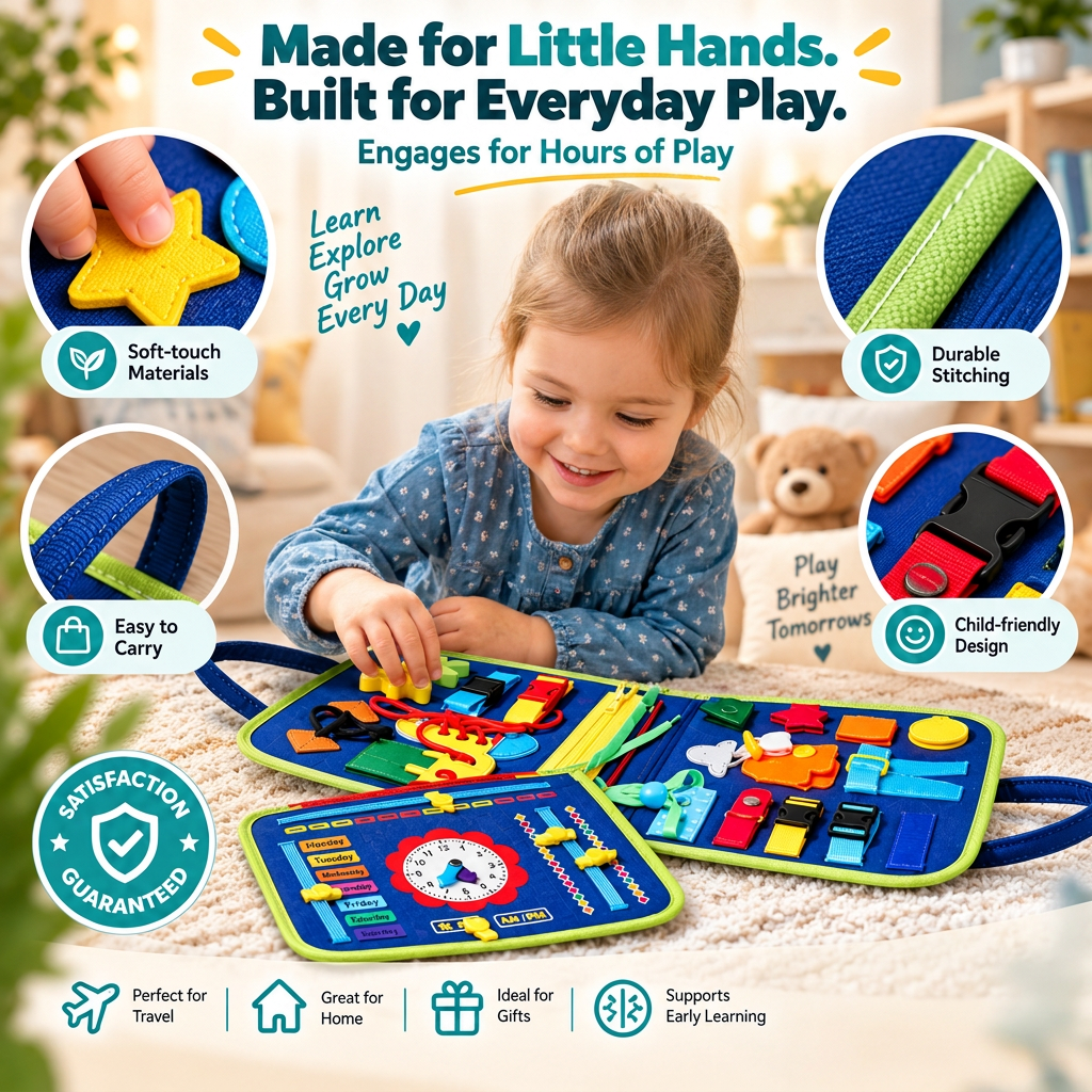 Blipza™ Montessori Busy Board