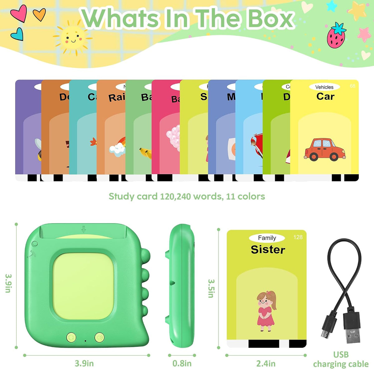 Talking Flash Cards,Kids Toddler Flash Cards with 240 Sight Words | Montessori Toys Autism Sensory Toys,Speech Therapy,Learning Educational Gifts for Age 4 5 6 Years Old Boys and Girls