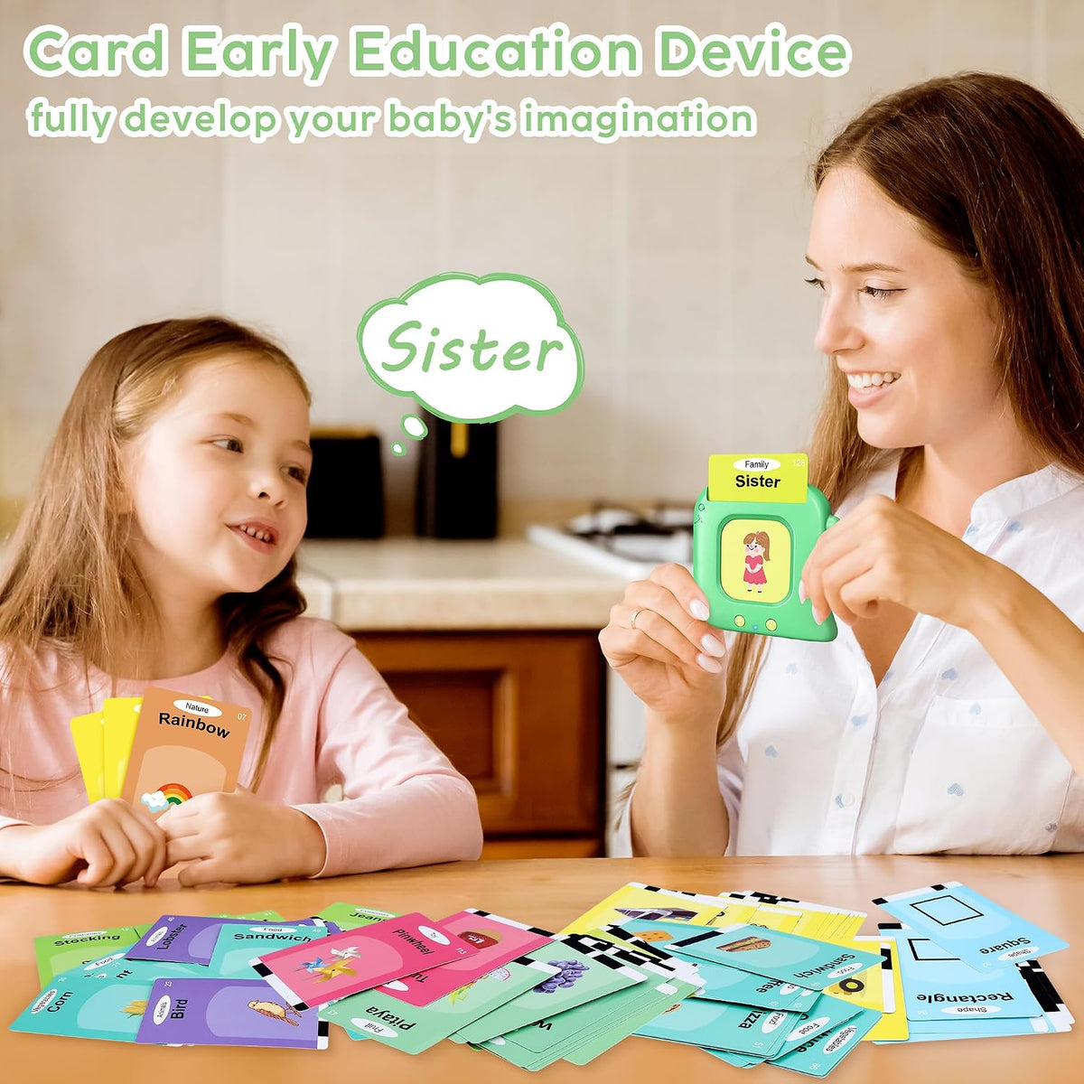 Talking Flash Cards,Kids Toddler Flash Cards with 240 Sight Words | Montessori Toys Autism Sensory Toys,Speech Therapy,Learning Educational Gifts for Age 4 5 6 Years Old Boys and Girls