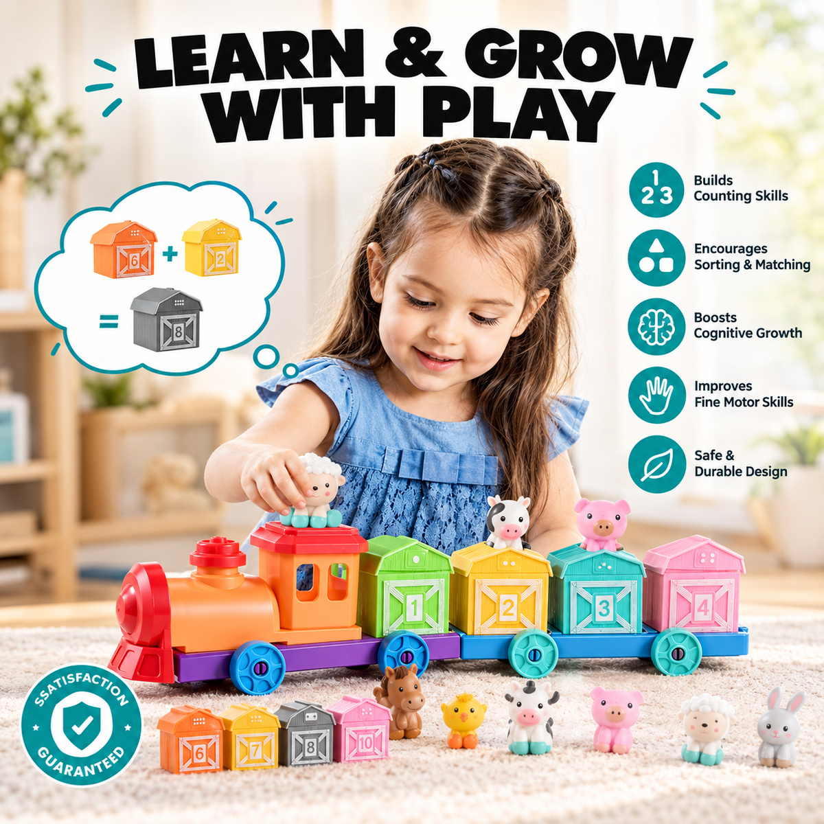 Farm Animal Train Toy