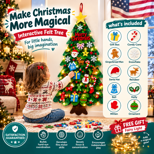 Montessori Felt Christmas Tree