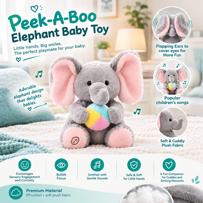 Peek-A-Boo Elephant Baby Toy